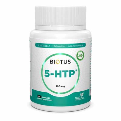 5-HTP (5-гидрокситриптофан) Biotus 5-HTP капсулы по 100 мг №60