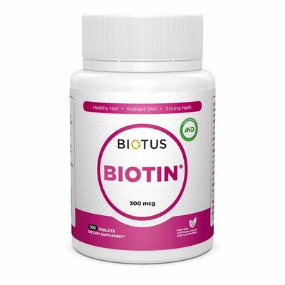 Биотин Biotus Biotin таблетки по 300 мкг №100