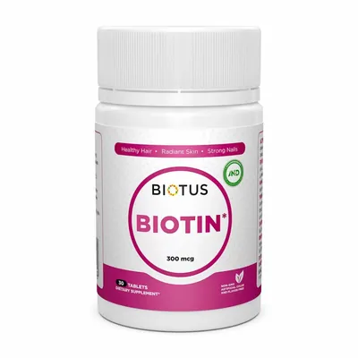 Біотин Biotus Biotin таблетки по 300 мкг №30