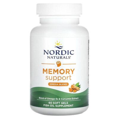 Омега-3+ Куркумин Nordic Naturals Omega Memory with Curcumin 1000 мг/400 мг, 60 капсул