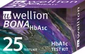 Тест-смужки Wellion Bona HbA1c для визначення глікованого гемоглобіну, 25 штук
