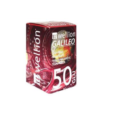 Тест-полоски Wellion Galileo Glu для тестирования уровня глюкозы в крови, 50 штук