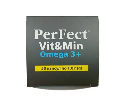 Добавка PerFect Vit&Min Omega 3+ для собак та котів по 1 г, 50 капсул