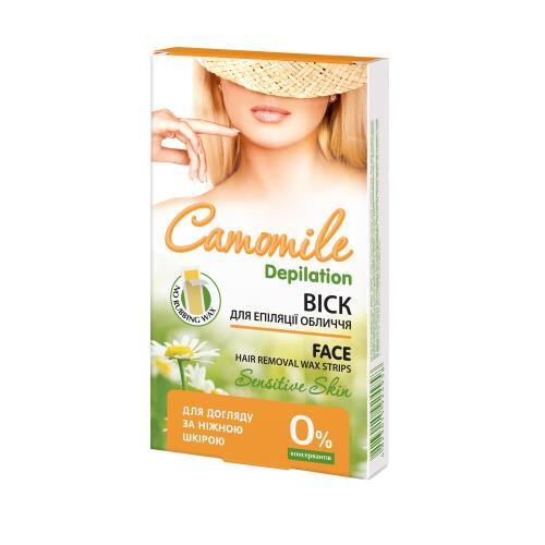 Воск Camomile Depilation для депиляции лица, 12 шт