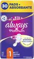 Прокладки гигиенические Always Platinum Normal, 3 капли, 1 размер, 30 шт