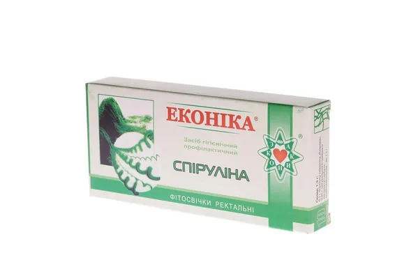 Фітосвічки Econika Спіруліна, 10 штук