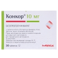 Конкор таблетки, п/плен. обол. по 10 мг №30