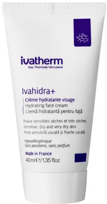 Крем для обличчя Ivatherm Ivahidra+ зволожуючий для чутливої та сухої шкіри, 40 мл