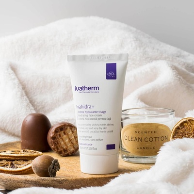 Крем для лица Ivatherm Ivahidra+ увлажняющий для чувствительной и сухой кожи, 40 мл