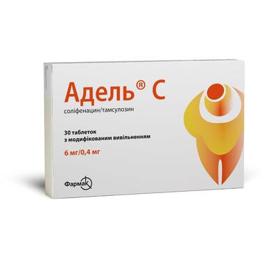 Адель С таблетки с модиф. высвоб. по 6 мг/0.4 мг №30 (15х2)