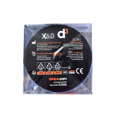 Кінезіо тейп D3 X6.0 Xtreme водонепроникний 6 м х 5 см, електрик
