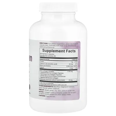 Мультиколагеновий комплекс для жінок Micro Ingredients Multi Collagen Complex for women, 240 капсул