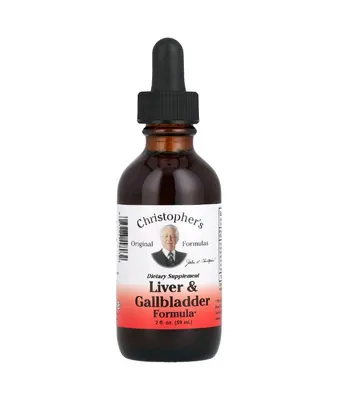 Трав?яна суміш для очищення печінки та жовчного міхура  Christopher's Original Formulas Liver & Gallbladder Formula, 59 мл