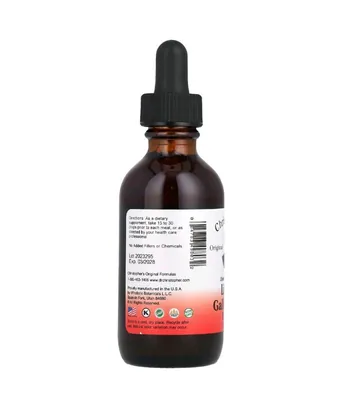 Трав?яна суміш для очищення печінки та жовчного міхура  Christopher's Original Formulas Liver & Gallbladder Formula, 59 мл