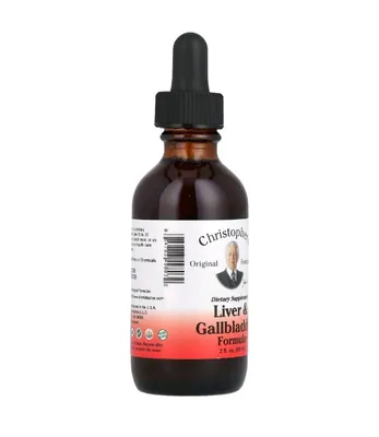 Трав?яна суміш для очищення печінки та жовчного міхура  Christopher's Original Formulas Liver & Gallbladder Formula, 59 мл
