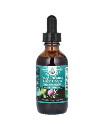Трав?яна суміш для очищення печінки з розторопшею Nature's Craft Deep Cleanse Liver Drops with Milk Thistle, 60 мл