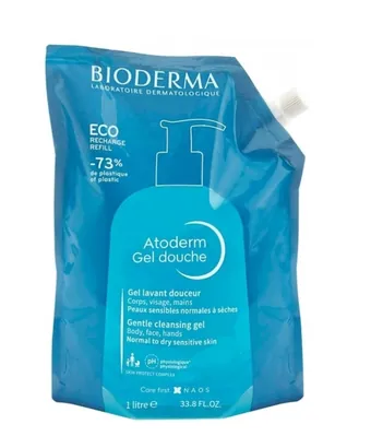 Гель для душу Bioderma Atoderm очищуючий, еко пакет, 1000 мл