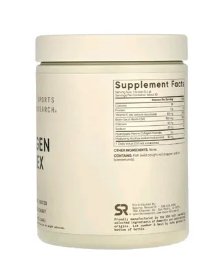 Морський колаген комплекс Sports Research Marine Collagen Complex з нейтральним смаком, 164 г