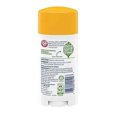 Дезодорант Arm & Hammer Essentials кокос і герань, 71 г