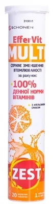 Зест Еффервіт Мульті таблетки шипучі №20