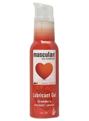 Гель-змазка Masculan Strawberry полуничний інтимний, 75 мл