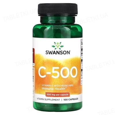 Витамин С-500 Swanson капсулы по 500 мг №100