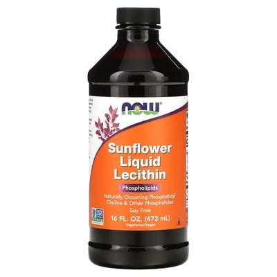 Лецитин подсолнечный NOW Sunflower Lecithin жидкий, 473 мл