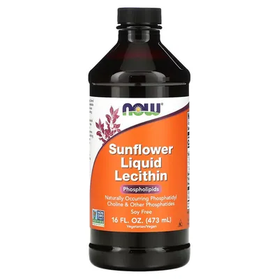 Лецитин соняшниковий NOW Sunflower Lecithin рідкий, 473 мл