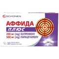 Аффіда плюс таблетки, в/плів. обол. по 200 мг/500 мг №10