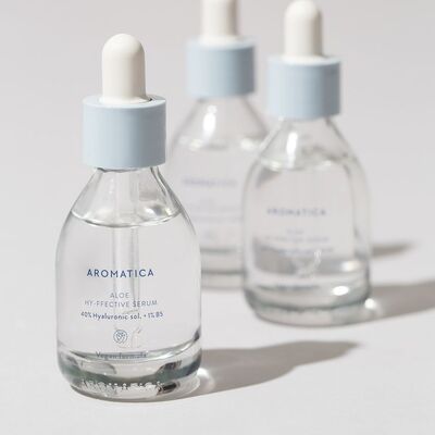 Сыворотка для лица Aromatica B5 Aloe Hy-ffective с гиалуроновой кислотой 40% и пантенолом 1%, 30 мл