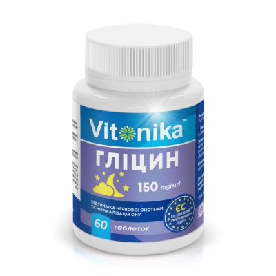 Гліцин Vitonika таблетки по 150 мг №60