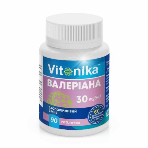 Валериана Vitonika таблетки по 30 мг №90