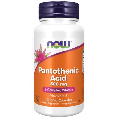 Пантотеновая кислота NOW Pantothenic Acid 500 мг капсулы №100