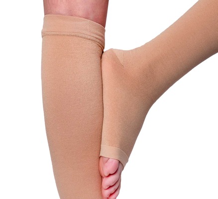 Гольфы компрессионные Venotonia Cotton AD класс компрессии 2, открытый носок, нормальные, цвет бежевый, размер ІIІ+