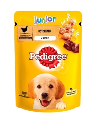 Корм влажный для щенков Pedigree Курица в желе, 100 г