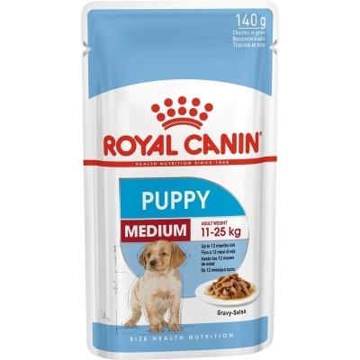 Корм влажный для щенков Royal Canin Medium Puppy средних пород до 12 месяцев, 140 г