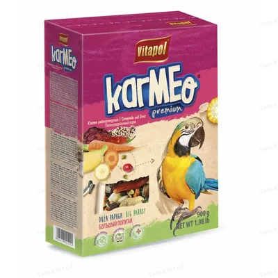 Корм для великих папуг Vitapol Karmeo Преміум, 900 г