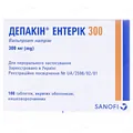 Депакін ентерік 300 таблетки, в/о, киш./розч. по 300 мг №100 (10х10)