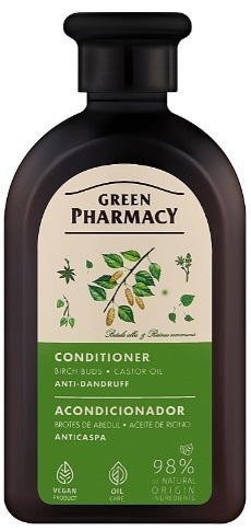 Бальзам-кондиционер Green Pharmacy Березовые почки и касторовое масло против перхоти, 300 мл