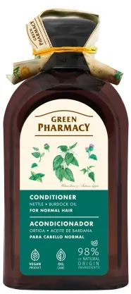 Бальзам-кондиціонер Green Pharmacy Кропива і реп'яхова олія для нормального волосся, 300 мл