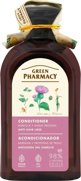 Бальзам-маска Green Pharmacy Лопух великий і протеїни пшениці проти випадіння волосся, 300 мл
