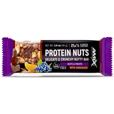 Батончик протеїновий Amix Nutrition Protein Nuts горіхи-фрукти, 40 г