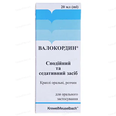 Валокордин краплі ор., р-н по 20 мл у флак.-крап.