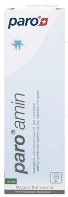 Зубная паста Paro Swiss amin на основе аминофторида 1250 ppm, 75 мл