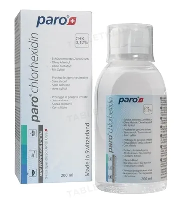 Ополіскувач для порожнини рота Paro Swiss chlorhexidin 0,12%, 200 мл