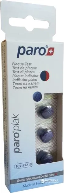 Таблетки для індикації нальоту Paro Swiss plak, 10 шт