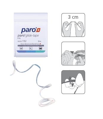 Зубная лента Paro Swiss glide-tape из тефлона, 20 м