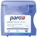 Зубна нитка Paro Swiss classic-floss класична вощена, з м'ятою і фторидом, 50 м