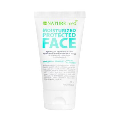 Крем для обличчя NATURE.med Захисне зволоження SPF15 для нормальної та комбінованої шкіри, 50 мл
