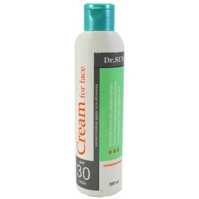Крем от загара Dr.SUN SPF30 для лица, 200 мл
